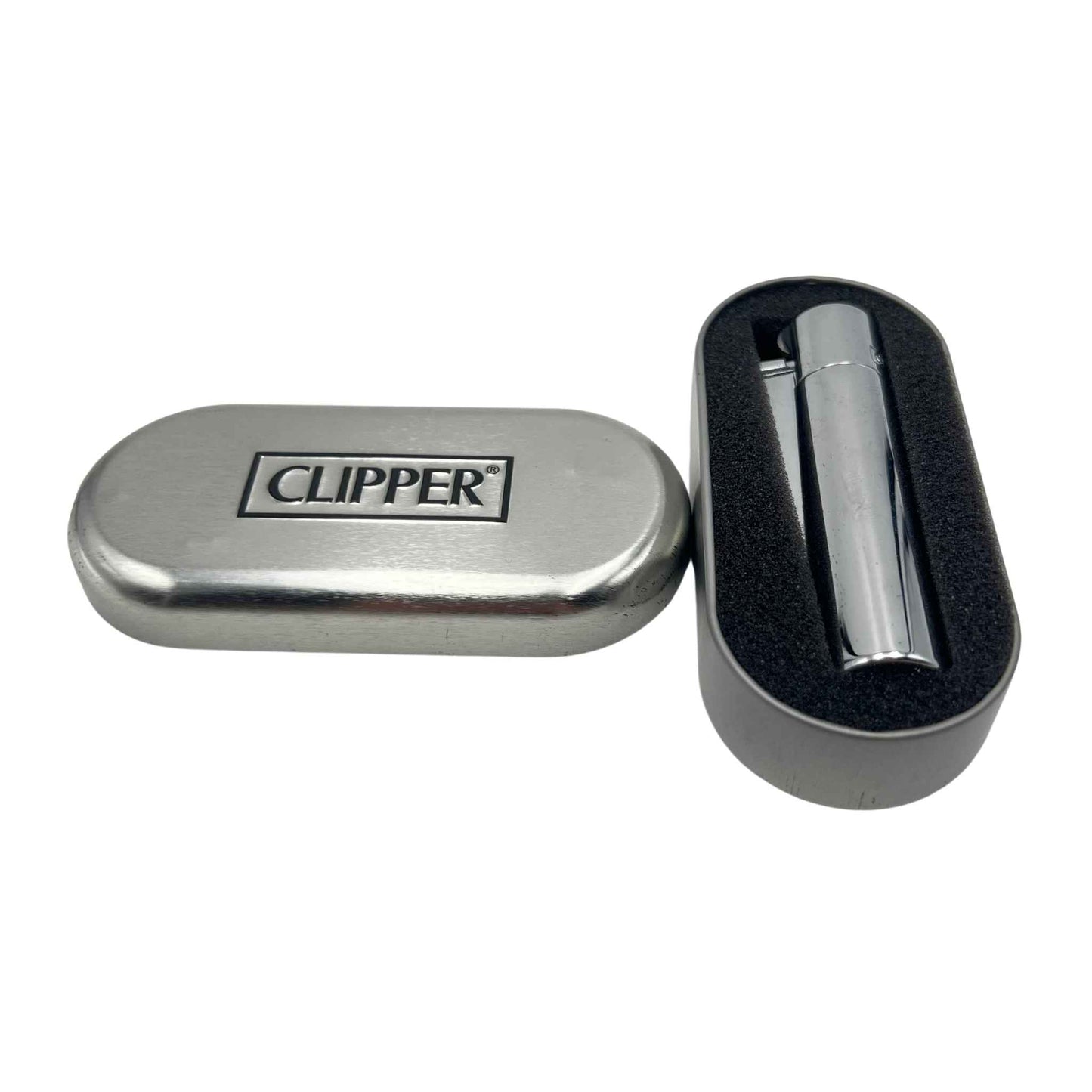 Briquet Clipper en métal - Argent (image 2)