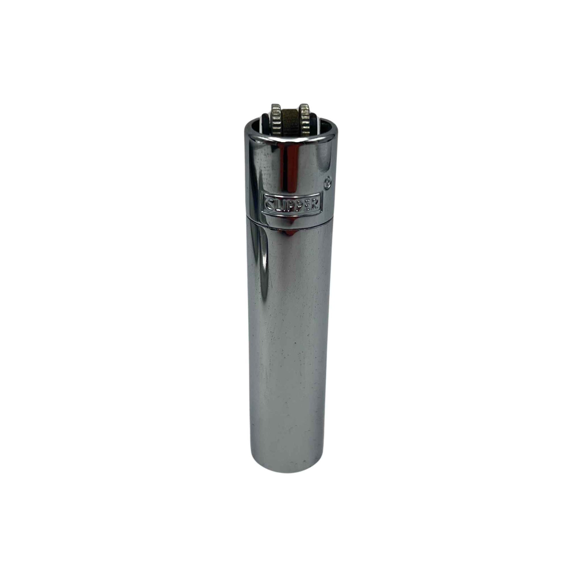 Briquet Clipper en métal - Argent (image 1)