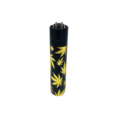 Briquet Clipper en métal - Feuille d'or (image 2)