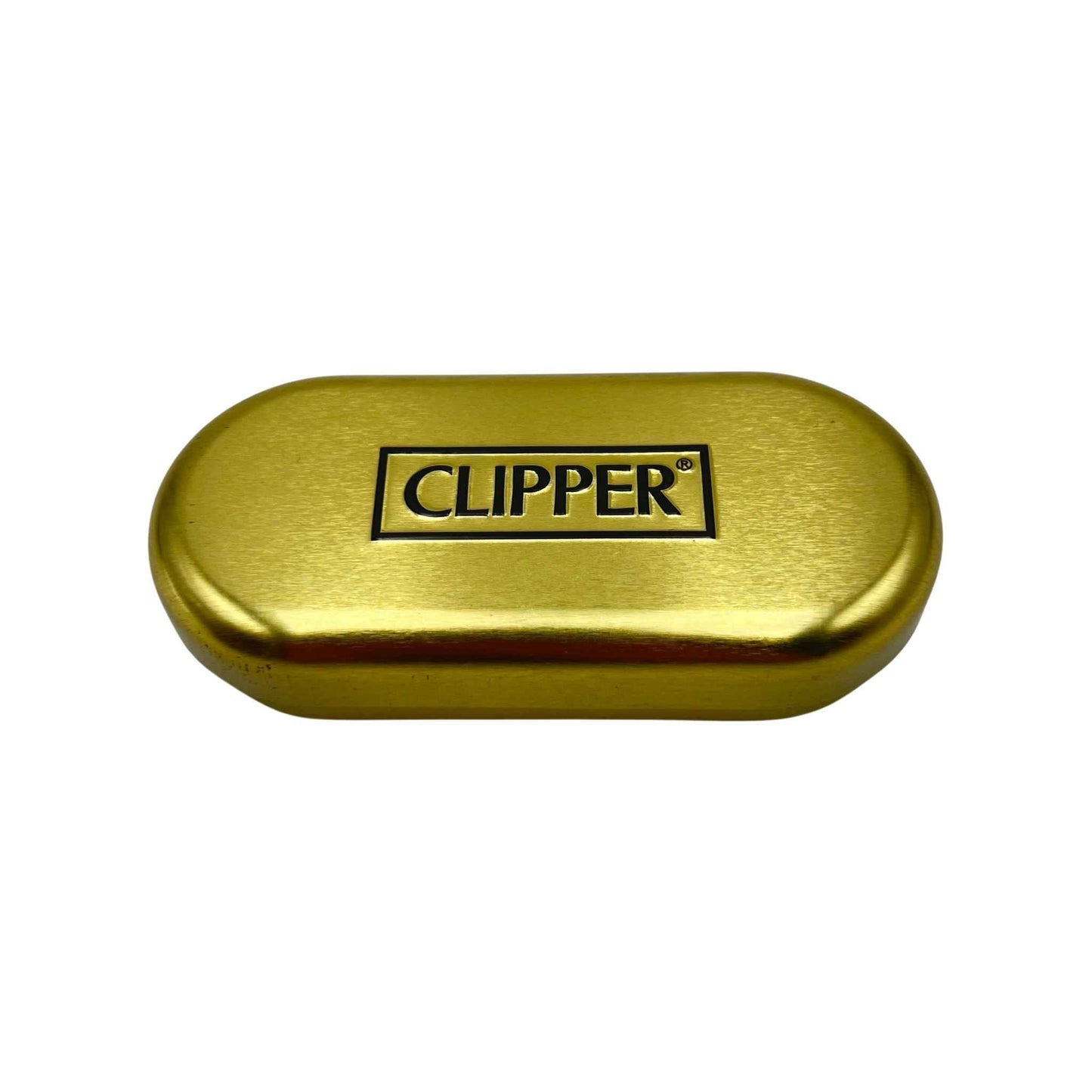 Briquet Clipper en métal - Feuille d'or (image 3)