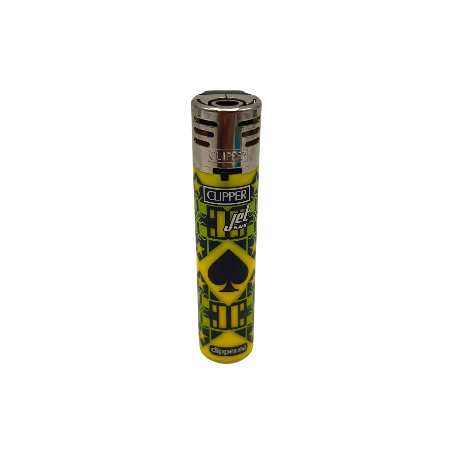 Briquet Clipper jet - Poker (image 1)