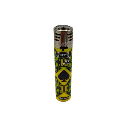 Briquet Clipper jet - Poker (image 1)
