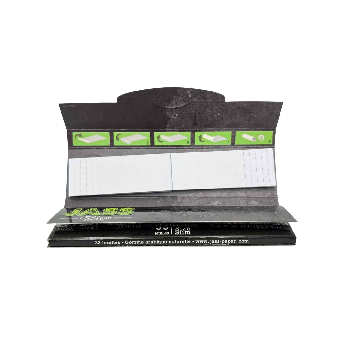 Feuille à rouler slim 2 en 1 - JASS black (image 2)