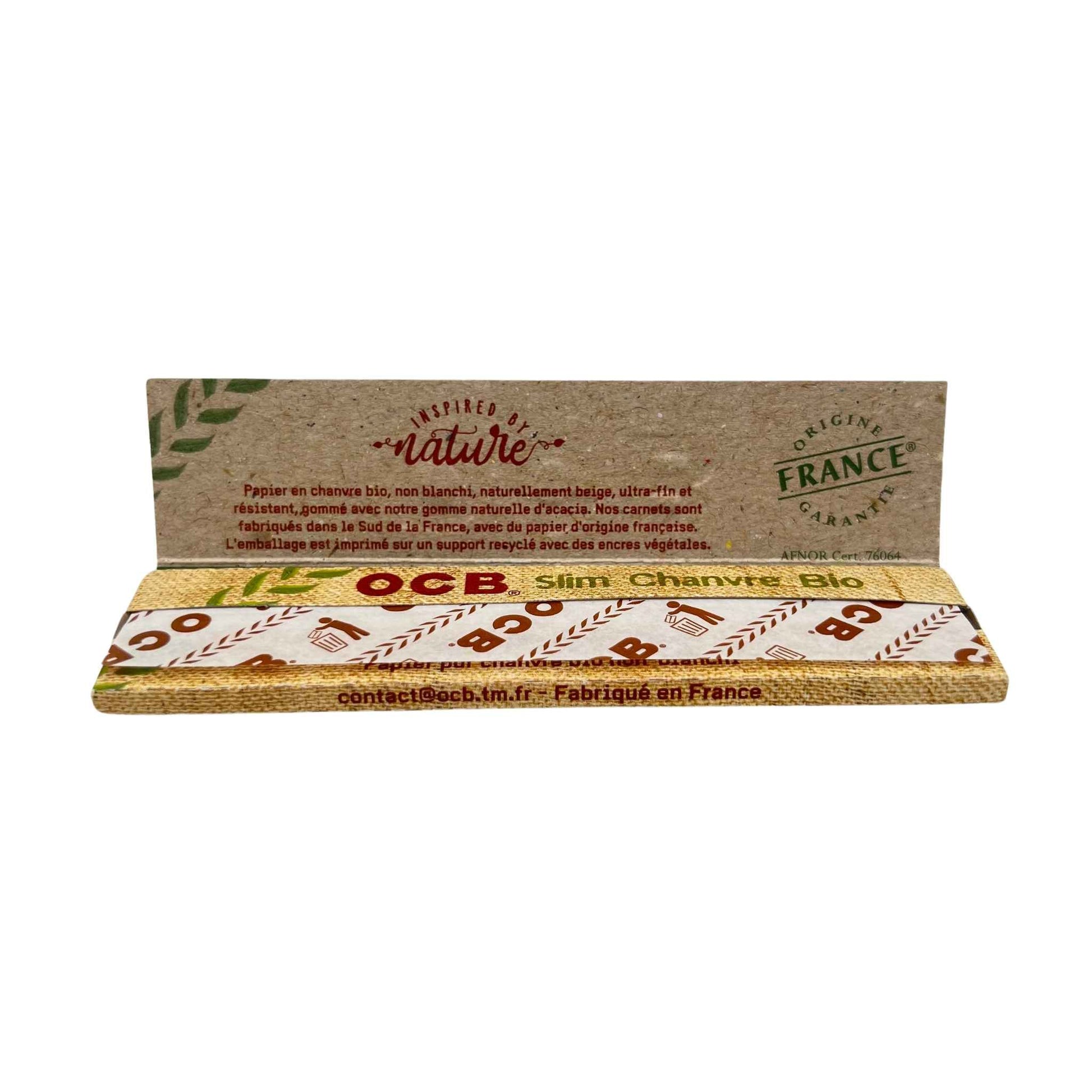 Feuille à rouler slim - OCB Chanvre Bio (image 2)