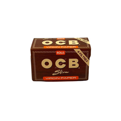 Papier à rouler rolls slim avec cartons - OCB Virgin (image 1)