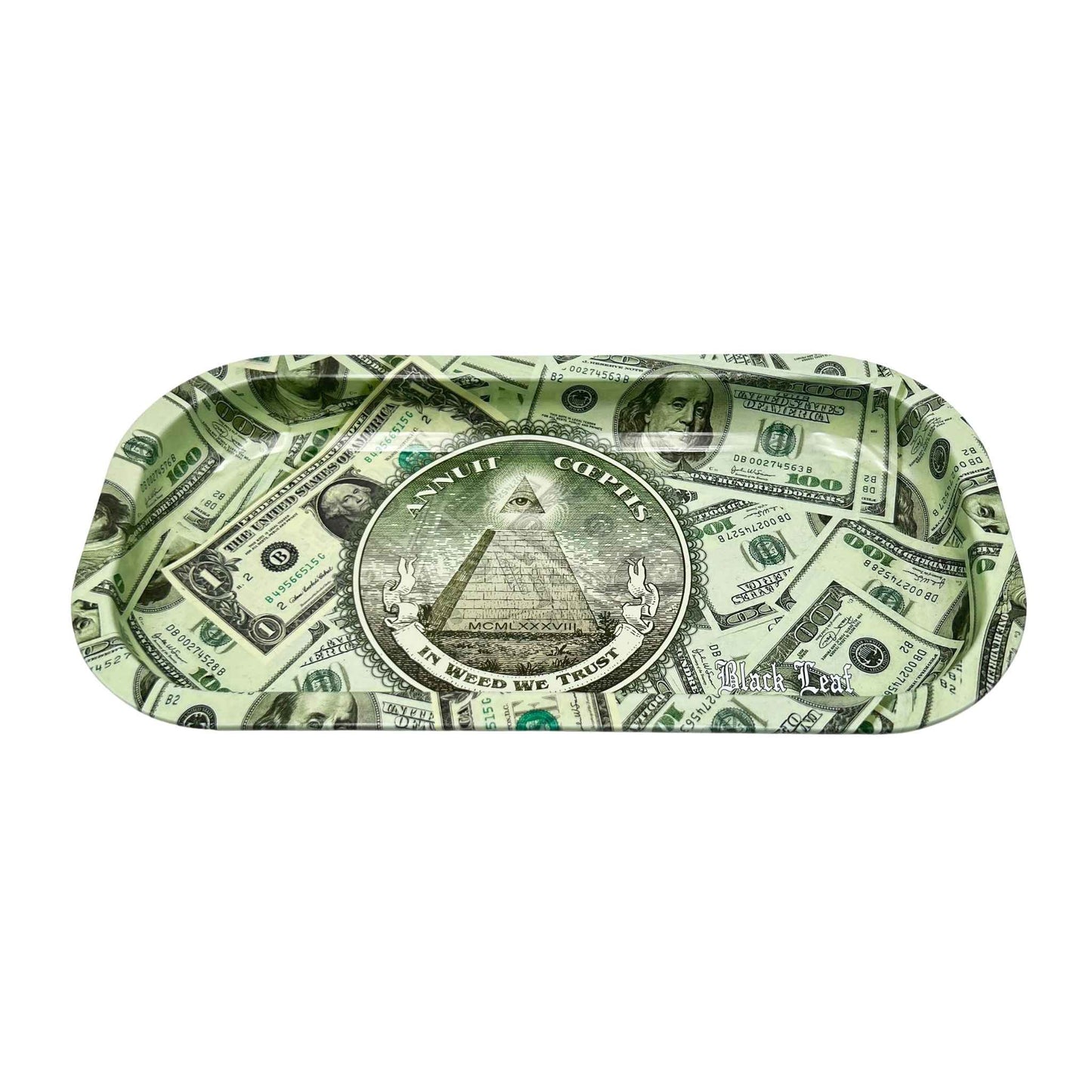 Plateau à rouler - Black Leaf "I weed we trust” (image 1)