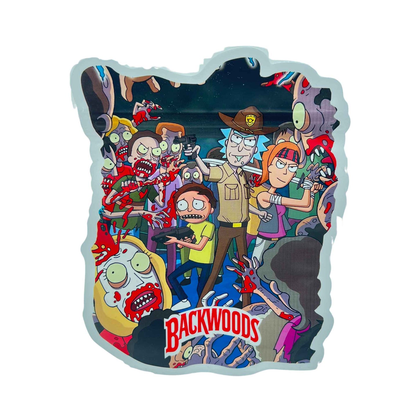 Sachet ZIP 15 x 12 cm - Rick et Morty walking (image 1)