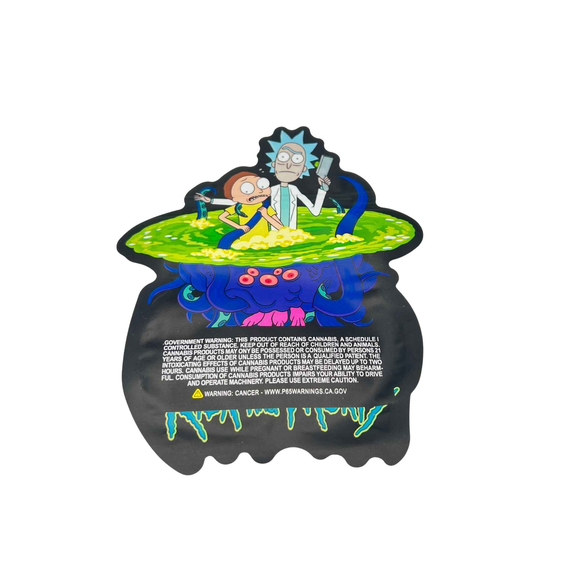 Sachet ZIP 15 x 12 cm - Rick et Morty Acide (image 2)